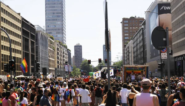 Int Milano Pride Parade 2022 Juli 2022 Mailand Italien Tausende — Stockfoto