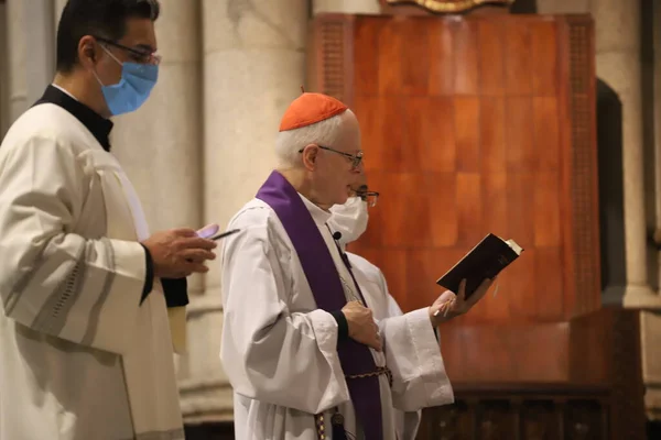 Funeral Body Cardinal Claudio Hummes Cathedral Sao Paulo July 2022 — Stockfoto