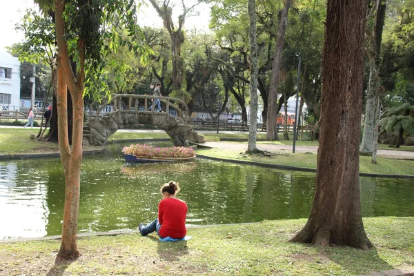 Sunny Day Middle Winter Curitiba July 2022 Curitiba Parana Brazil — Foto de Stock