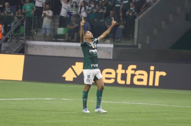 Libertadores Futbol Kupası - 16. Raunt: Palmeiras - Cerro Porteo. 6 Temmuz 2022, Sao Paulo, Brezilya: Palmeiras ve Cerro Porteo (Paraguay) arasındaki futbol maçı, Libertadores Futbol Kupası 'nın 16.