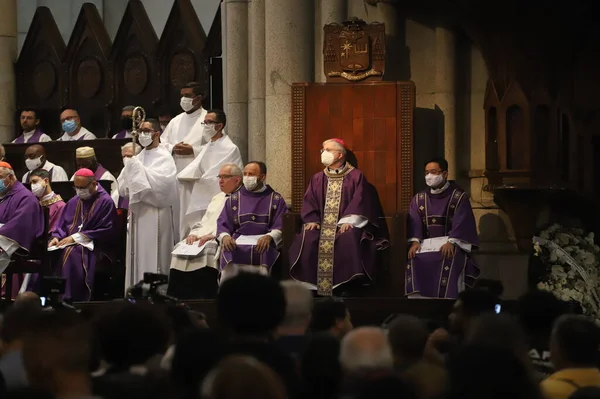 Int Wake Late Archbishop Sao Paulo Claudio Hummes July 2022 — Zdjęcie stockowe