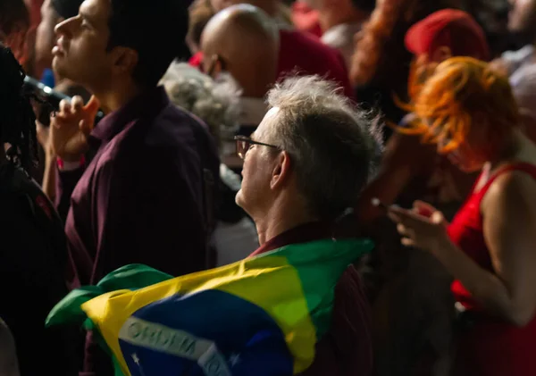 Former President Lula Participates Political Event Allies Cinelandia Rio Janeiro — ストック写真