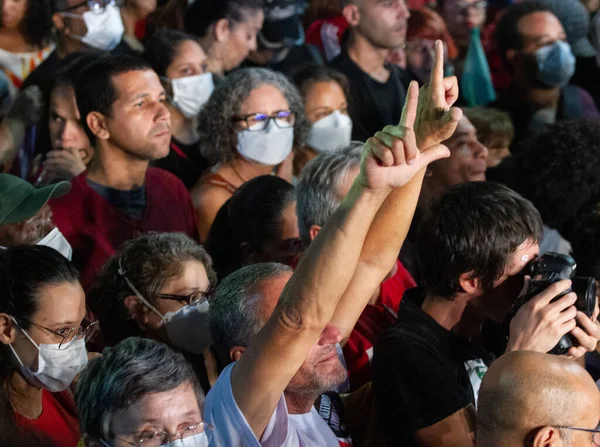 Były Prezydent Lula Uczestniczy Wydarzeniu Politycznym Sojusznikami Cinelandii Rio Janeiro — Zdjęcie stockowe