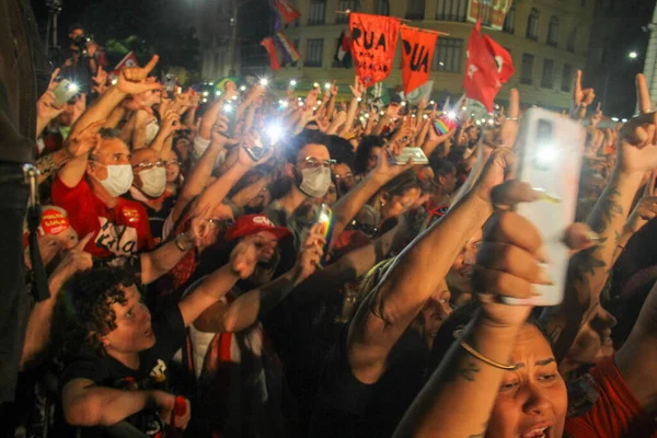 Former President Lula Participates Political Event Allies Cinelandia Rio Janeiro — Fotografia de Stock