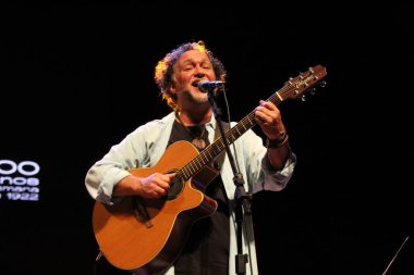 (INT) Presentation of Brazilian singers Danilo Caymmi and Claudio Nucci in Curitiba. July 8, 2022, Curitiba, Parana, Brazil: Presentation of Brazilian singers Danilo Caymmi and Claudio Nucci at Salvador De Ferrante Auditorium (Guairinha)