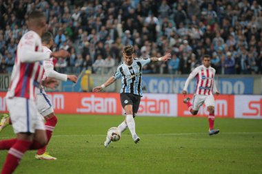 Brezilya Futbol Şampiyonası - İkinci Lig: Gremio ve Nautico. 8 Temmuz 2022, Porto Alegre, Rio Grande do Sul, Brezilya: Brezilya Futbol Şampiyonası 'nın 17. turu için geçerli olan Gremio ve Nautico arasındaki futbol maçı -