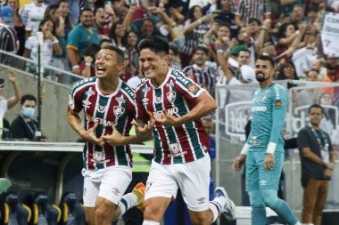 Brezilya Futbol Şampiyonası: Fluminense Ceara 'ya karşı. 9 Temmuz 2022, Rio de Janeiro, Brezilya: Brezilya 'nın Maracana Stadyumu' nda düzenlenen Brezilya Futbol Şampiyonası 'nın 16. turu için geçerli olan Fluminense ve Ceara arasındaki futbol maçı
