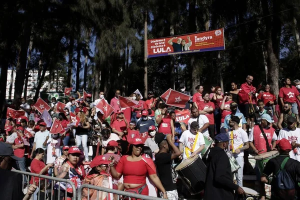 Int Presidente Lula Participa Ato Político Com Aliados Diadema São — Fotografia de Stock