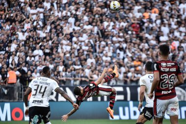 Brezilya Futbol Şampiyonası: Korintliler Flamengo 'ya karşı. 10 Temmuz 2022, Sao Paulo, Brezilya: Sao Paulo 'daki Neo Quimica Arena' da düzenlenen Brezilya Futbol Şampiyonası 'nın 16.