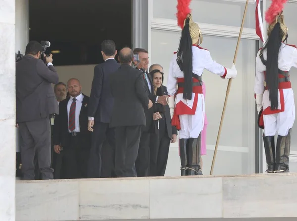 Arrival Ceremony President Hungary Planalto Palace July 2022 Brasilia Federal — Foto Stock