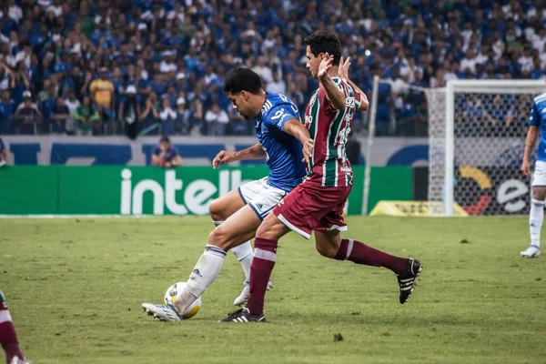 Brasilianische Fußballmeisterschaft Achtelfinale Cruzeiro Gegen Fluminense Belo Horizonte Minas Gerais — Stockfoto