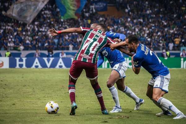 Brazil Soccer Cup Cruzeiro Fluminense Belo Horizonte Minas Gerais Brazil — Zdjęcie stockowe