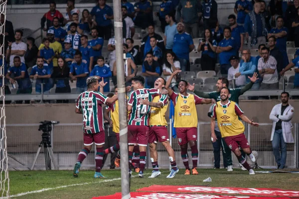 Brazil Soccer Cup Cruzeiro Fluminense Belo Horizonte Minas Gerais Brazil — ストック写真