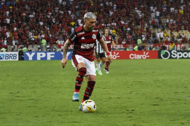 Brezilya Futbol Kupası - 16. Raunt: Flamengo ve Atletico-MG. 13 Temmuz 2022, Rio de Janeiro, Brezilya: Flamengo ile Atletico-MG arasındaki futbol maçı, Brezilya Futbol Kupası - 16. Raunt, Rio de Janeiro 'daki Maracana Stadyumu' nda Çarşamba günü oynanan 