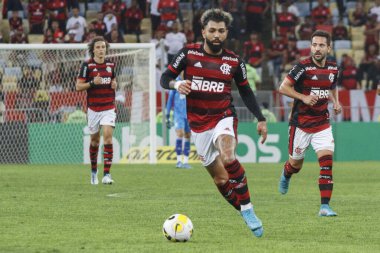 Brezilya Futbol Kupası - 16. Raunt: Flamengo ve Atletico-MG. 13 Temmuz 2022, Rio de Janeiro, Brezilya: Flamengo ile Atletico-MG arasındaki futbol maçı, Brezilya Futbol Kupası - 16. Raunt, Rio de Janeiro 'daki Maracana Stadyumu' nda Çarşamba günü oynanan 