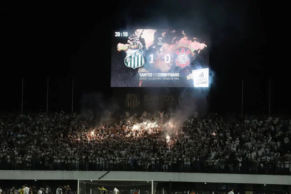 Кубок Бразилії Футболу Раунд Santos Corinthians Липня 2022 Року Сантос — стокове фото