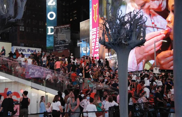 Seven Sweetgum Trees Charles Gainess Erstes Öffentliches Kunstprojekt Times Square — Stockfoto