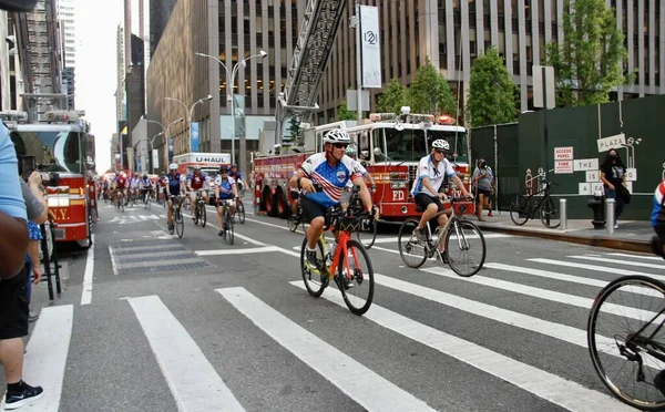 Wounded Warriors Bike Tour New York City July 2022 New —  Fotos de Stock