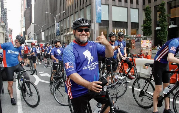 Verwundete Krieger Radtour New York City Juli 2022 New York — Stockfoto