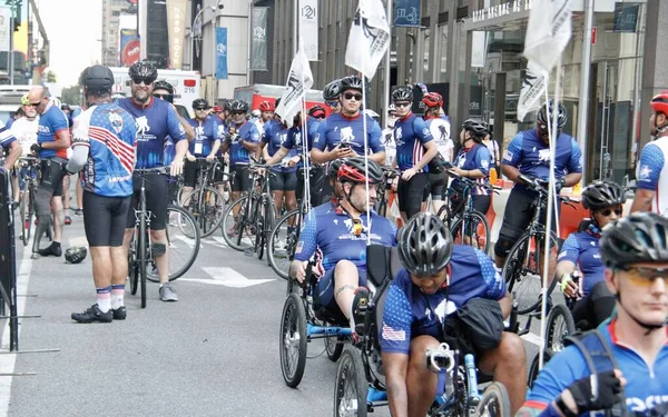 Tour Bicicleta Guerreros Heridos Ciudad Nueva York Julio 2022 Nueva —  Fotos de Stock