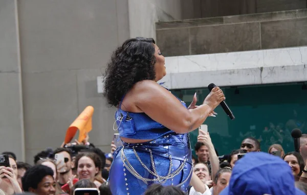 Lizzo Účinkuje Živě Nbc Dnes Citi Summer Concert Series Rockefeller — Stock fotografie