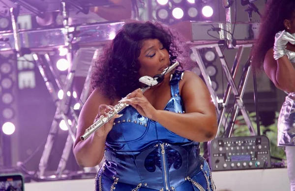 Lizzo Performs Live Nbc Todays Citi Summer Concert Series Rockefeller — 스톡 사진