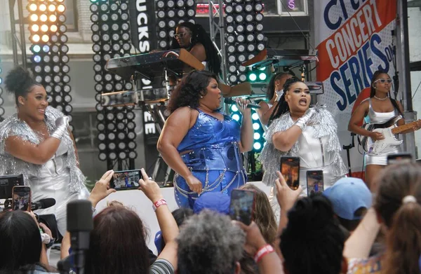 Lizzo Performs Live Nbc Todays Citi Summer Concert Series Rockefeller — Stock Photo, Image