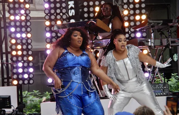 Lizzo Performs Live Nbc Todays Citi Summer Concert Series Rockefeller — 图库照片