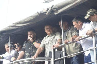 Brazilian President Jair Bolsonaro participates in the 'March with Jesus for Freedom' in the city of Natal. July 16, 2022, Natal, Rio Grande do Norte, Brazil