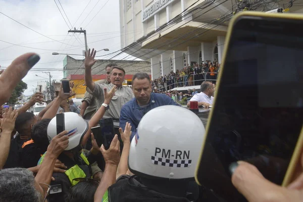 Brazilian President Jair Bolsonaro Participates March Jesus Freedom City Natal — ストック写真
