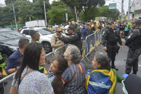 Brazilian President Jair Bolsonaro Participates March Jesus Freedom City Natal — Foto de Stock