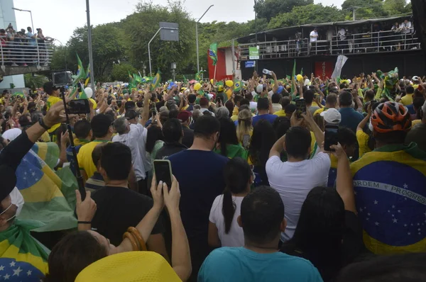 Presidente Brasileiro Jair Bolsonaro Participa Marcha Com Jesus Pela Liberdade — Fotografia de Stock