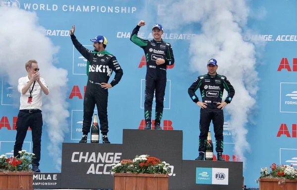 Podium 2022 Nyc Formula Prix July 2022 New York Usa — Fotografia de Stock