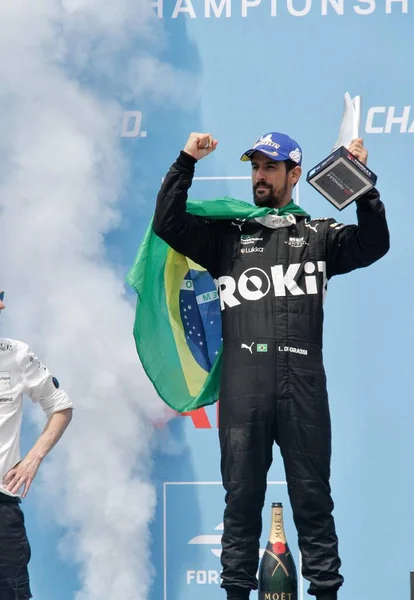 Podium 2022 Nyc Formula Prix July 2022 New York Usa — Foto de Stock