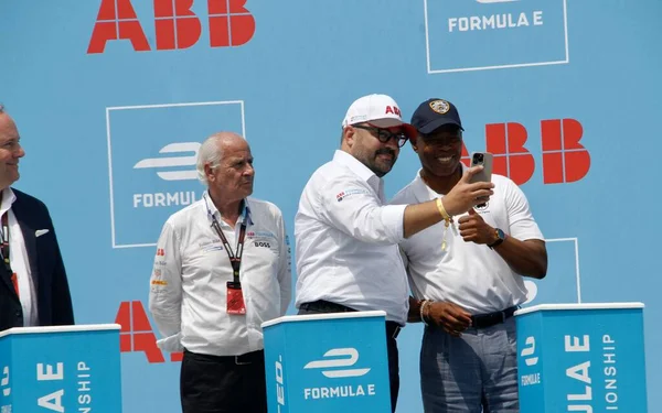 Podium 2022 Nyc Formula Prix July 2022 New York Usa — Fotografie, imagine de stoc