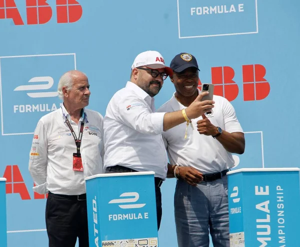 Podio 2022 Nyc Formula Prix Julio 2022 Nueva York Estados — Foto de Stock