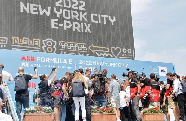 Podium 2022 Nyc Formula Prix July 2022 New York Usa — Stock Photo, Image