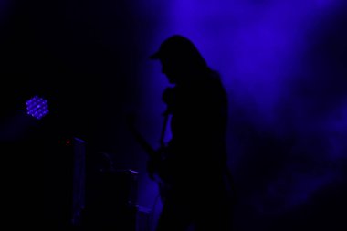 Samsung En İyi Blues & Rock müzik festivali Sao Paulo 'da düzenlendi. 17 Temmuz 2022, Sao Paulo, Brezilya: Pazar günü Sao Paulo 'daki Ibirapuera Park' ta düzenlenen Samsung Best Of Blues & Rock sırasında Aerosmith grubundan Joe Perry 'nin performansı 