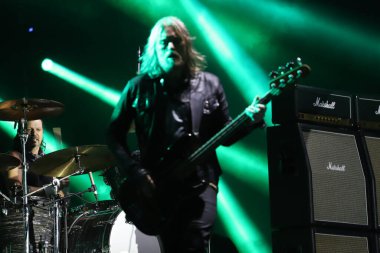 Samsung En İyi Blues & Rock müzik festivali Sao Paulo 'da düzenlendi. 17 Temmuz 2022, Sao Paulo, Brezilya: Pazar günü Sao Paulo 'daki Ibirapuera Park' ta düzenlenen Samsung Best Of Blues & Rock sırasında Aerosmith grubundan Joe Perry 'nin performansı 