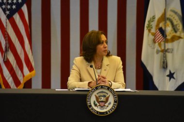 US Vice President Kamala Harris delivers remarks at the 113th NAACP National Convention in Atlantic City, NJ. July 18, 2022, Atlantic City, New Jersey, USA