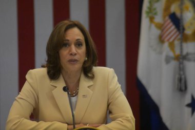 US Vice President Kamala Harris delivers remarks at the 113th NAACP National Convention in Atlantic City, NJ. July 18, 2022, Atlantic City, New Jersey, USA