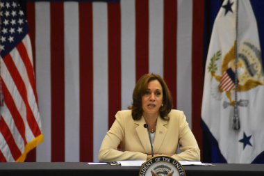 ABD Başkan Yardımcısı Kamala Harris Atlantic City, NJ 'de düzenlenen 113. NAACP Ulusal Kongresi' nde açıklama yaptı. 18 Temmuz 2022, Atlantic City, New Jersey, ABD