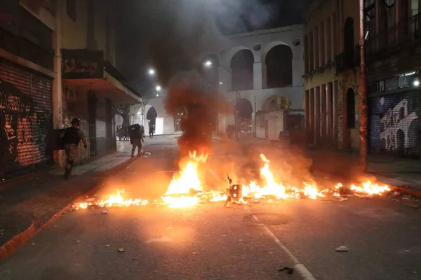 Lapa Neighborhood Has Access Closed Barricades Death Man Police Operation — Stockfoto