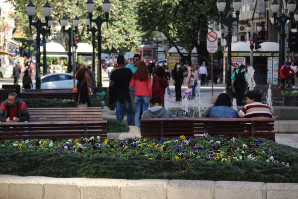 Belle Journée Température Dans Ville Curitiba Juillet 2022 Curitiba Parana — Photo