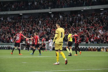 Brezilya Futbol Şampiyonası: Athletico Paranaense ve Atletico-GO. 20 Temmuz 2022, Curitiba, Parana, Brezilya: Brezilya Futbol Şampiyonası 'nın 18. turu için geçerli olan Athletico Paranaense ve Atletico-GO arasındaki futbol maçı