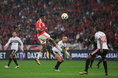 Brezilya Futbol Şampiyonası - Uluslararası Sao Paulo 'ya karşı. 20 Temmuz 2022, Porto Alegre, Rio Grande do Sul, Brezilya: Beira-Rio Stadyumu 'nda düzenlenen Brezilya Futbol Şampiyonası' nın 18. turu için geçerli olan Internacional ve Sao Paulo arasındaki futbol maçı