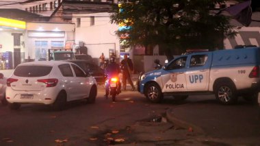 Alemao Polis Operasyonu. 19 Temmuz 2022, Rio de Janeiro, Brezilya: Askeri ve Sivil Polis, Rio 'nun Kuzey Bölgesi' ndeki Complexo do Alemao 'da araç, kargo ve banka hırsızlığıyla mücadele amaçlı ortak bir operasyon başlattı. . 