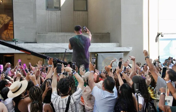 Romeo Santos Performs Live Nbc Todays Citi Summer Concert Series — Stock Fotó
