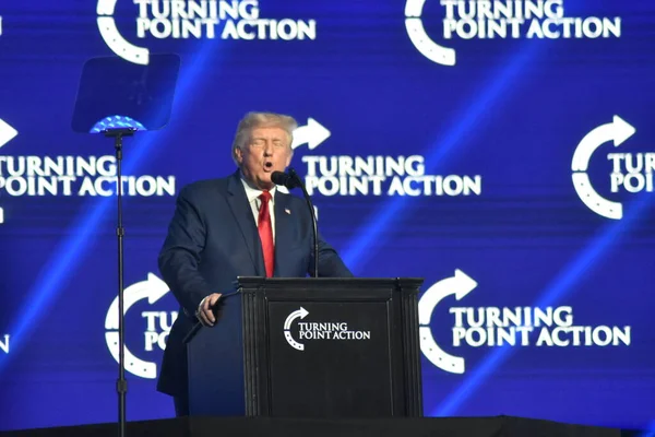 Former President Donald Trump Attends Conservative Summit Florida July 2022 — 스톡 사진