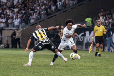 Brezilya Futbol Şampiyonası: Atletico-MG, Corinthians 'a karşı. 24 Temmuz 2022, Belo Horizonte, Minas Gerais, Atletico-MG ve Corinthians arasındaki futbol maçı, Mineirao Stadyumu 'nda düzenlenen 19.